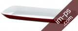 Прямоугольный сервировочный поднос VIENNA 38 х 17см (Белый\Красный) фото